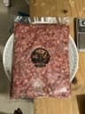 Agrolink keema (beef mince) vacuum pack with round Agrolink seal